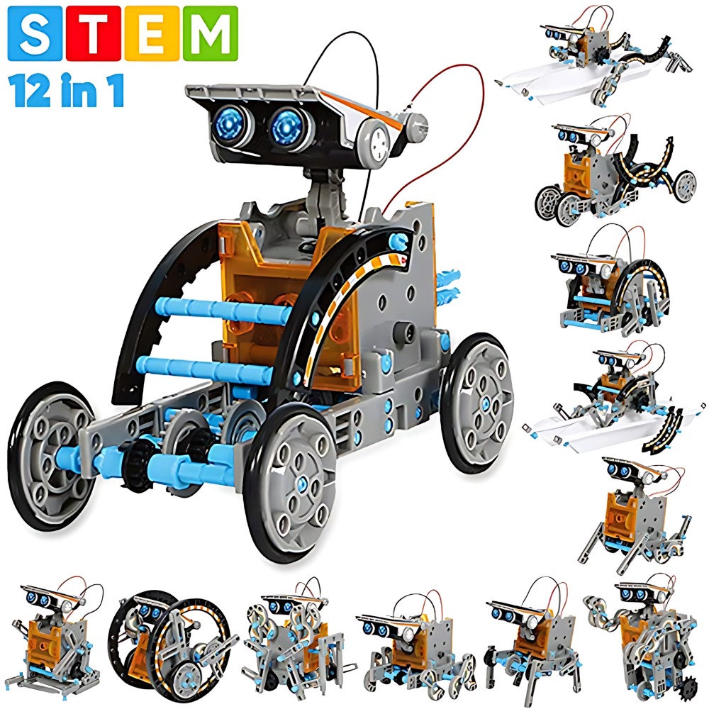 Solar Robot Building Blocks 12 - đánh giá và giá Science Project Diy